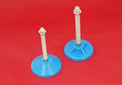 Adjustable Levelling feet - 10mm stem with blue anti-bacterial bases